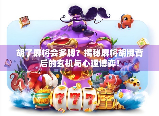 胡了麻将会多牌？揭秘麻将胡牌背后的玄机与心理博弈！