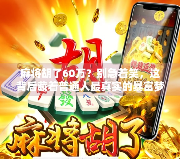 麻将胡了60万？别急着笑，这背后藏着普通人最真实的暴富梦