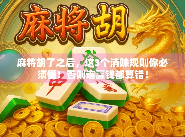 麻将胡了之后，这3个消除规则你必须懂！否则连赢钱都算错！