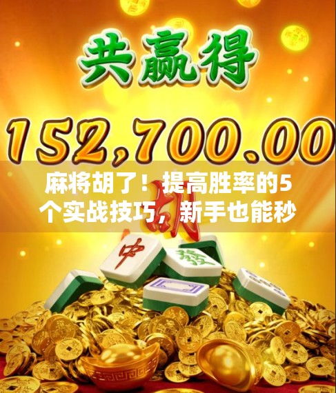 麻将胡了！提高胜率的5个实战技巧，新手也能秒变老手！