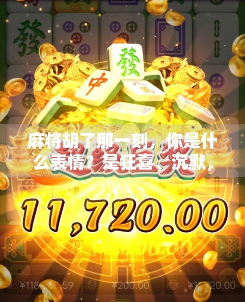 麻将胡了那一刻，你是什么表情？是狂喜、沉默，还是…