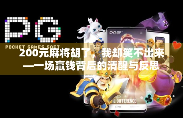 200元麻将胡了，我却笑不出来—一场赢钱背后的清醒与反思